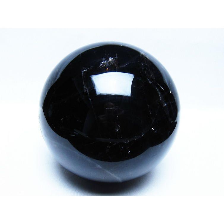 3.3Kg モリオン 黒水晶 丸玉 138mm スフィア 一点物 送料無料 161-944