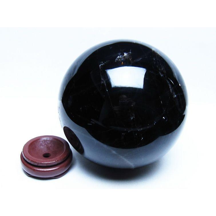 3.3Kg モリオン 黒水晶 丸玉 138mm スフィア 一点物 送料無料 161-944