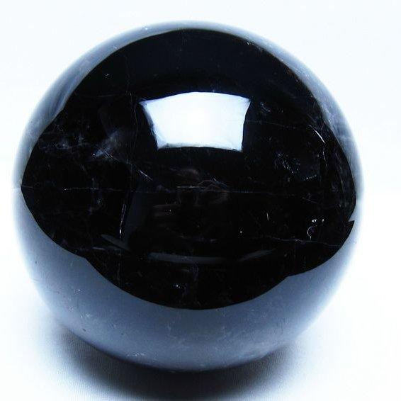 2.6Kg モリオン 黒水晶 丸玉 128mm スフィア 一点物 送料無料 161-947