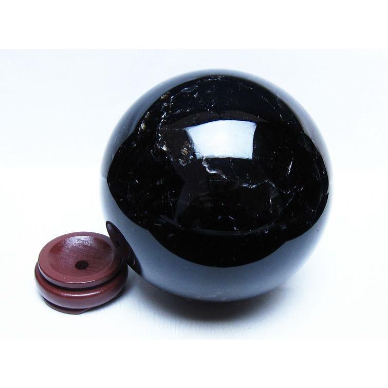 3Kg モリオン 黒水晶 丸玉 135mm スフィア 一点物 送料無料 161-961