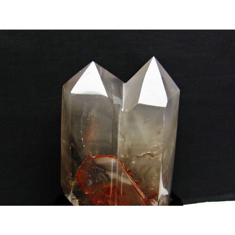 2.7Kg 水晶 六角柱 ダブルポイント 台座付属 送料無料 一点物 162-148_2