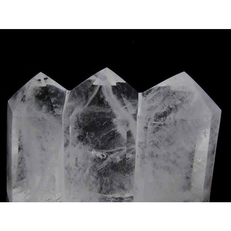 11.2Kg 水晶 六角柱 ダブルポイント 台座付属 送料無料 一点物 162-153