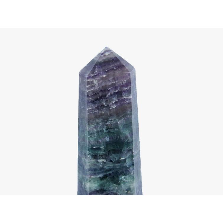 5Kg フローライト 原石 蛍石 六角柱 台座付属 送料無料 一点物 162-16