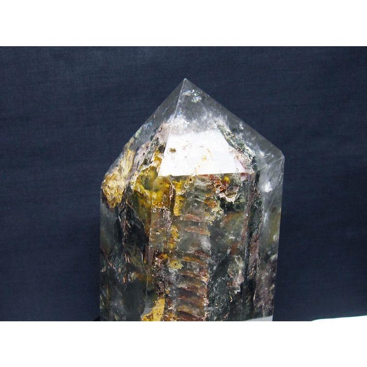 2.3Kg グリーンファントム 六角柱 台座付属 一点物 送料無料 162-414_2