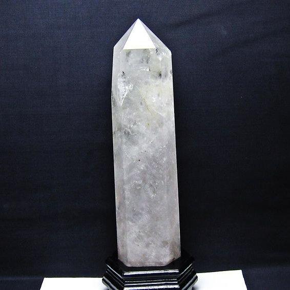 3.3Kg 水晶 六角柱 台座付属 ポイント 置物 原石 送料無料 一点物 162