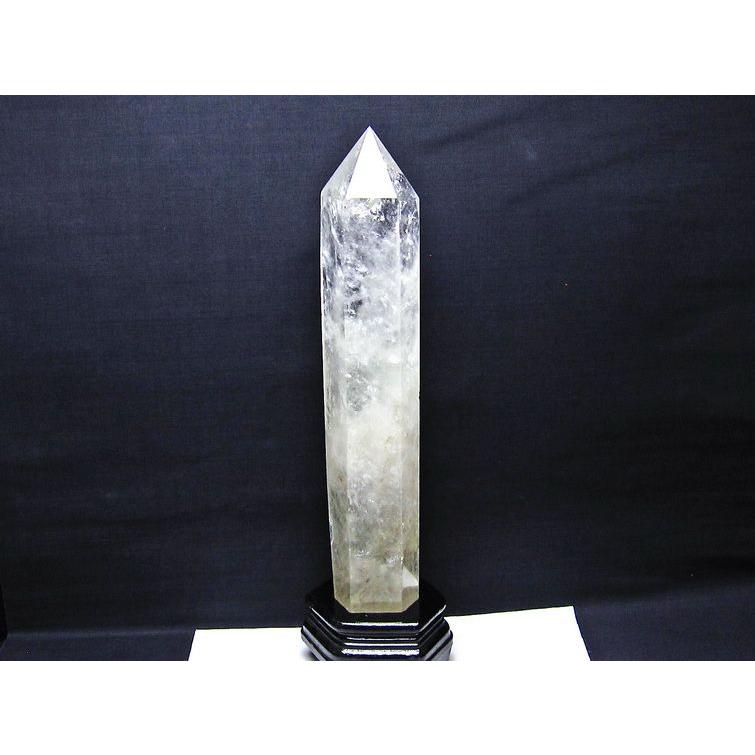 2.2Kg 水晶 六角柱 台座付属 ポイント 置物 原石 送料無料 一点物 162