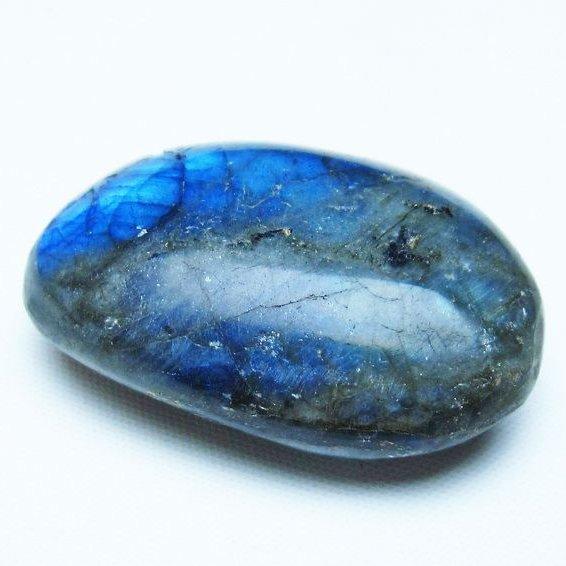 ラブラドライト タンブル 原石 磨き石 一点物 171-4241 : 天然石