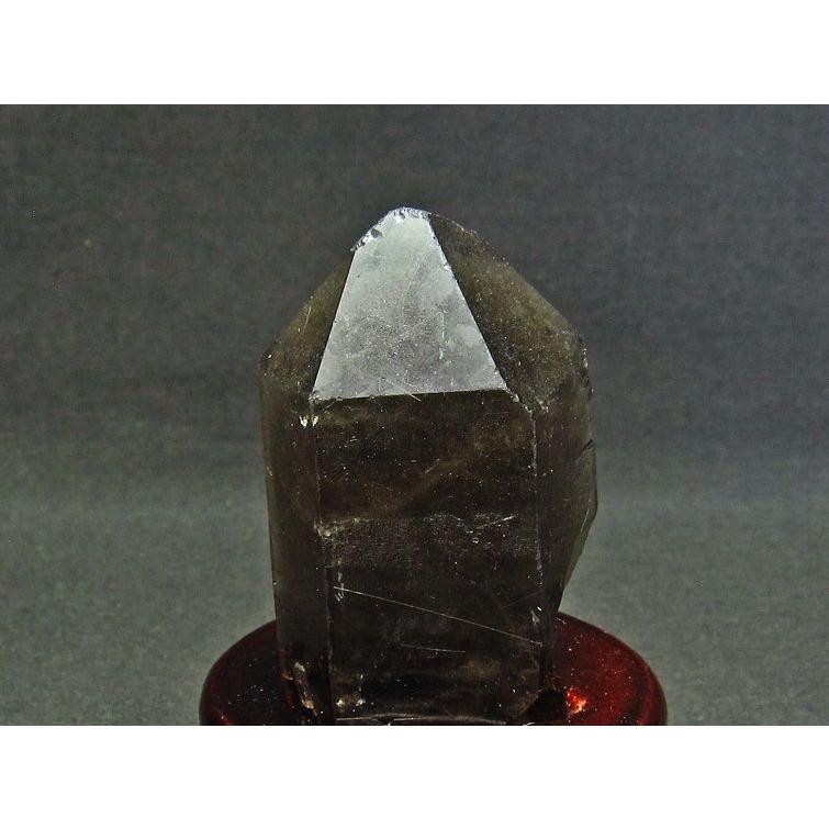 スモーキークォーツ 煙水晶 原石 ルチルクォーツ入り 台座付属 送料 