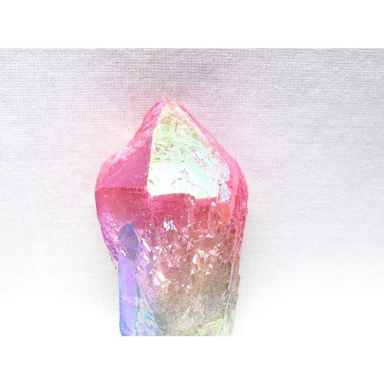 オーラクリスタル 原石 マルチカラー エレスチャル オーラ水晶 一点物