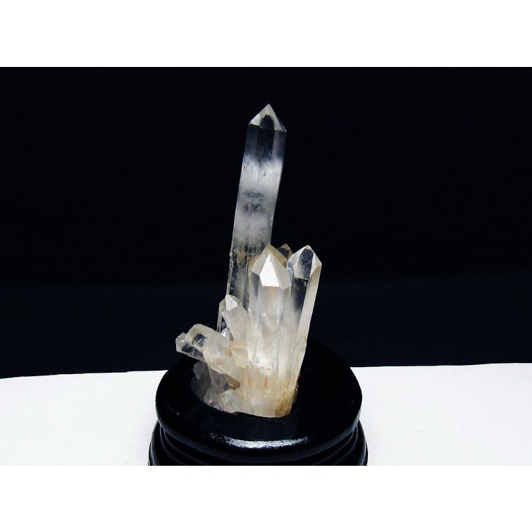 水晶 クラスター 原石 マダガスカル産 台座付属 一点物 172-3024