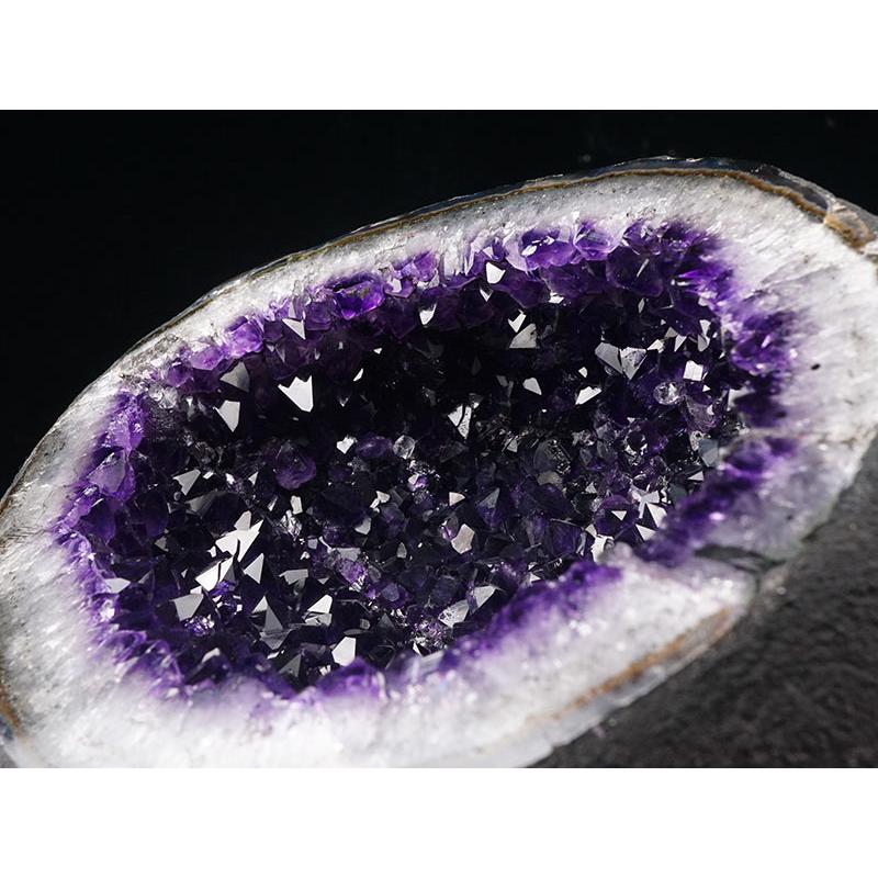アメジストドーム ミニドーム  ウルグアイ産 アメジスト サークルジオード 原石 amethyst 一点物 送料無料 174-1973 【ボッ】