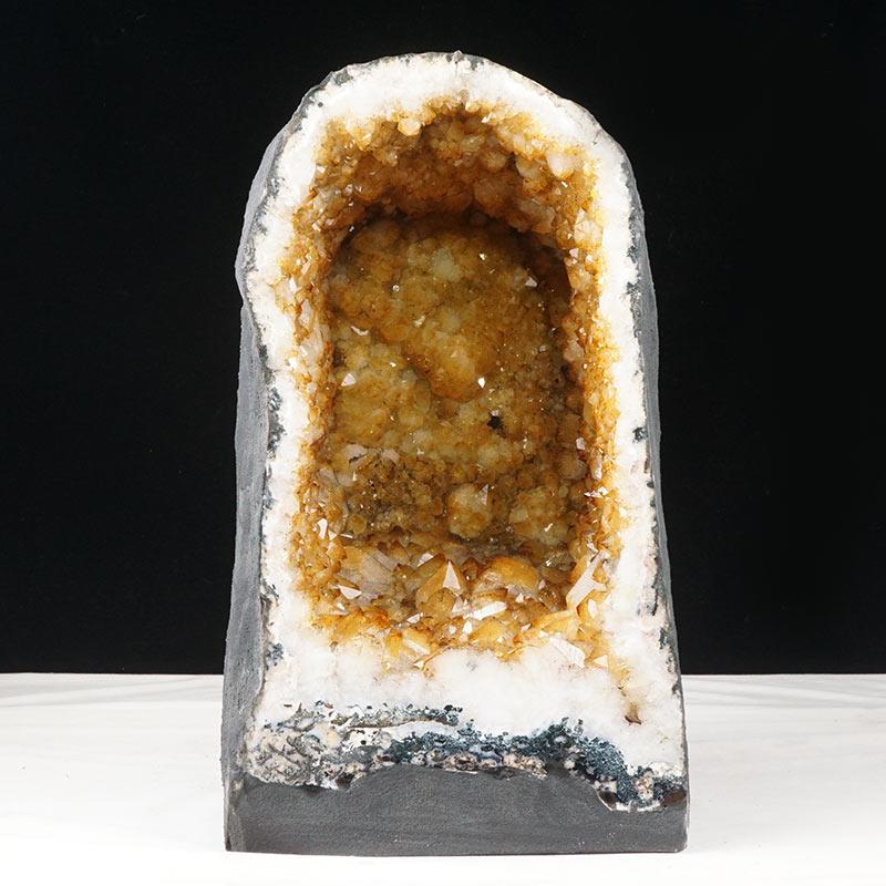 20.5Kg シトリン ドーム ブラジル産 シトリンクォーツ 原石 置物