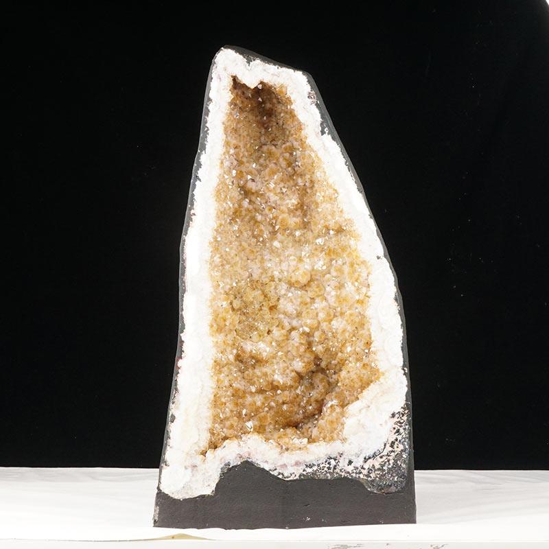 33Kg シトリン ドーム ブラジル産 シトリンクォーツ 原石 置物