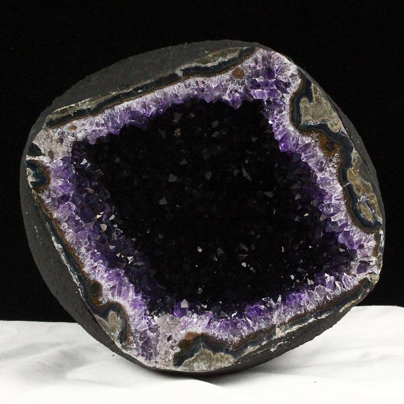 3Kg アメジストドーム ウルグアイ産 原石 サークル ジオード 置物