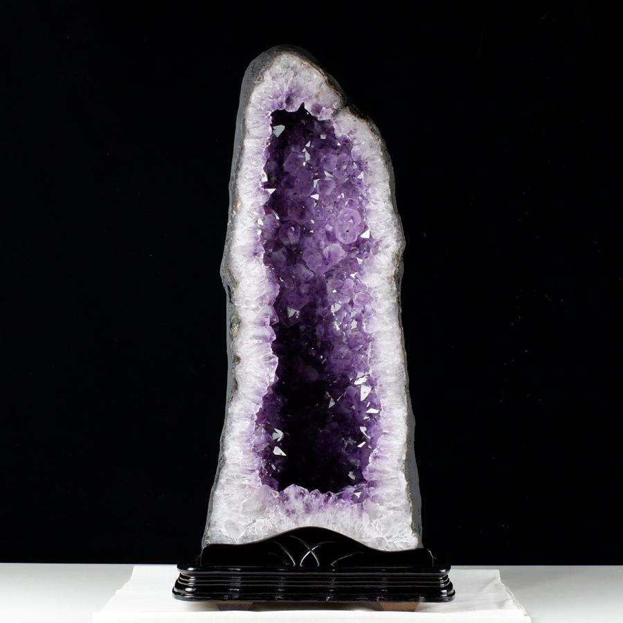 【天然石】アメジスト クラスター アメジストドーム 台座付 浄化 置物 672g 28Kg アメジストドーム ブラジル産 アメジスト ドーム 原石 置物 台座