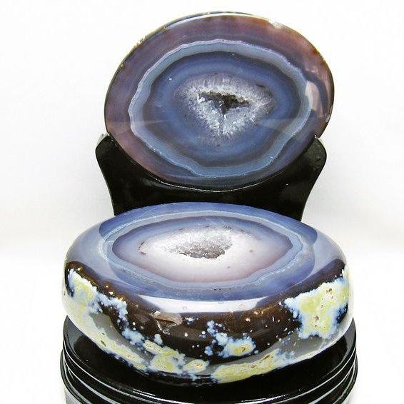 6.2Kg トレジャーメノウ アゲート ジオード 台座付属 一点物 送料無料