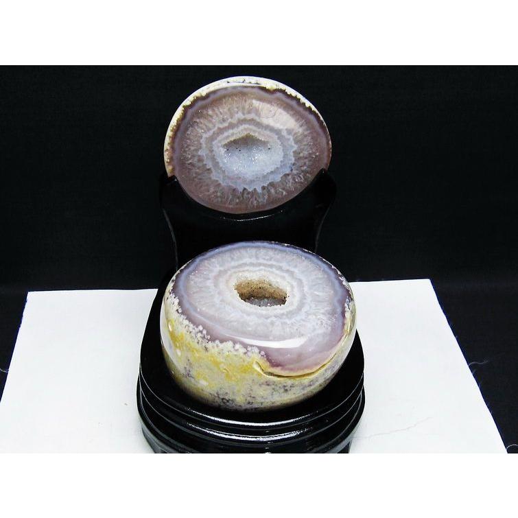 1.4Kg トレジャーメノウ アゲート ジオード 台座付属 一点物 送料無料 175-1553_1
