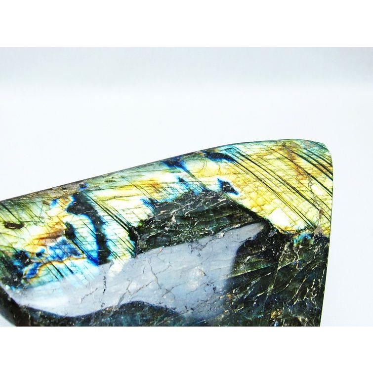 ラブラドライト 原石 磨き石 一点物 181-3272 : 天然石