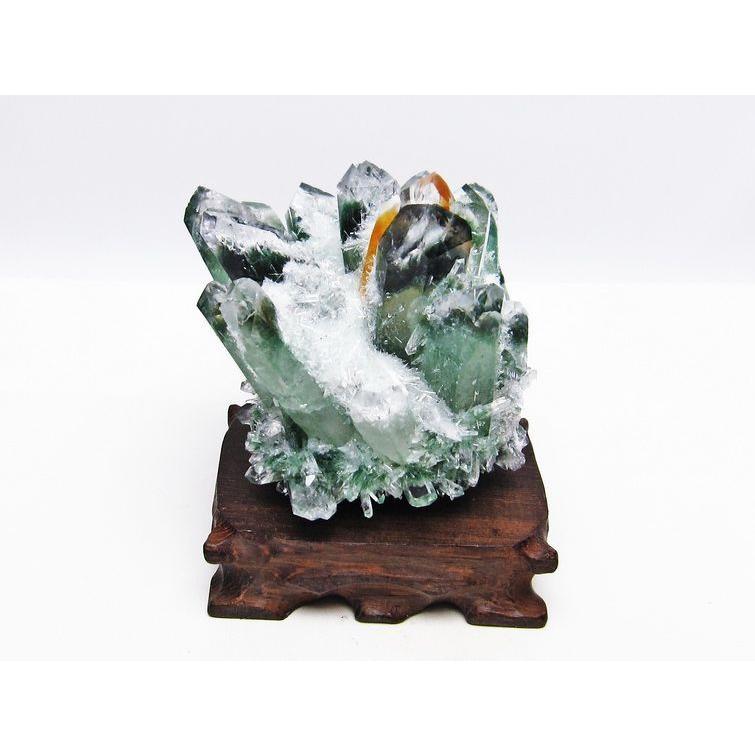緑水晶 クラスター 原石 台座付属 182-4830 : 天然石・パワーストーン