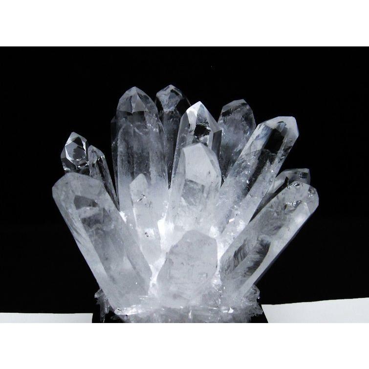 水晶 クラスター 水晶 原石 置物 浄化用水晶 インテリア 台座付属 一点 