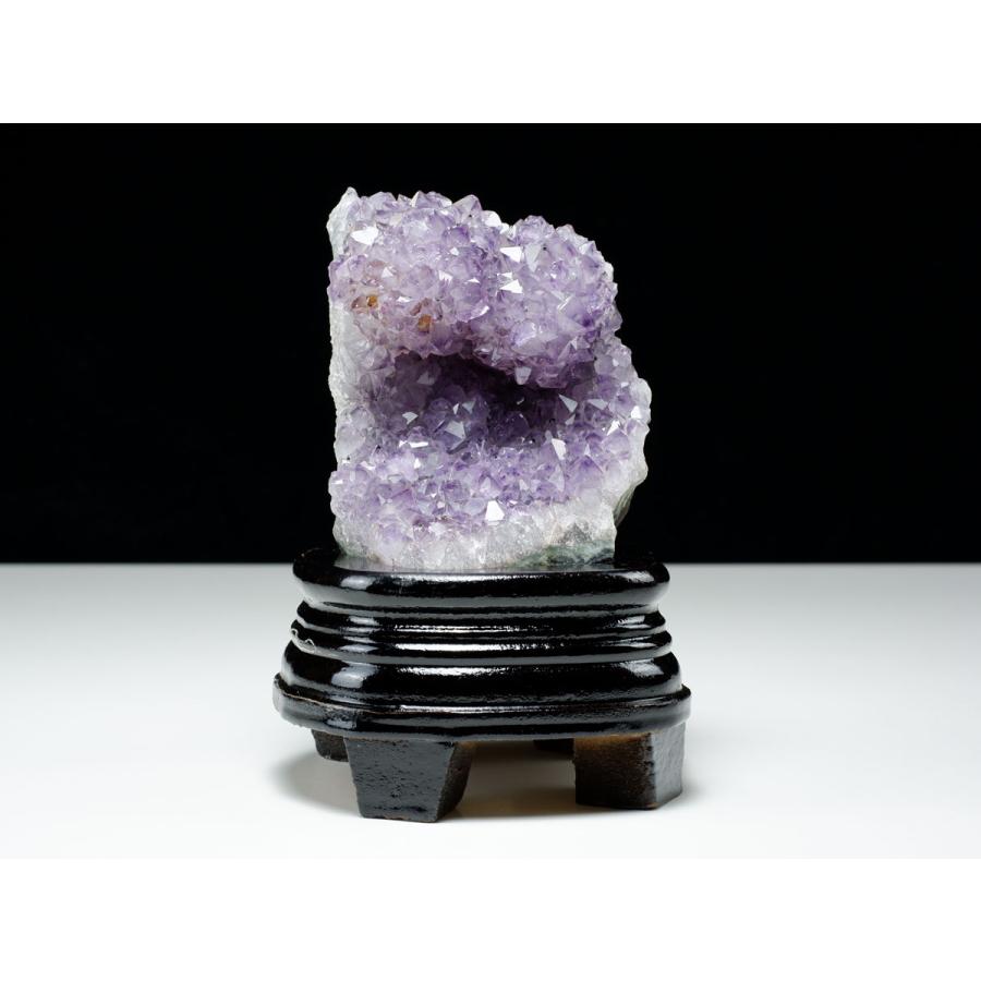 アメジスト クラスター ウルグアイ産 アメシスト 原石 Amethyst 台座付属 ファントム 花型 一点物 送料無料 182-5529_1