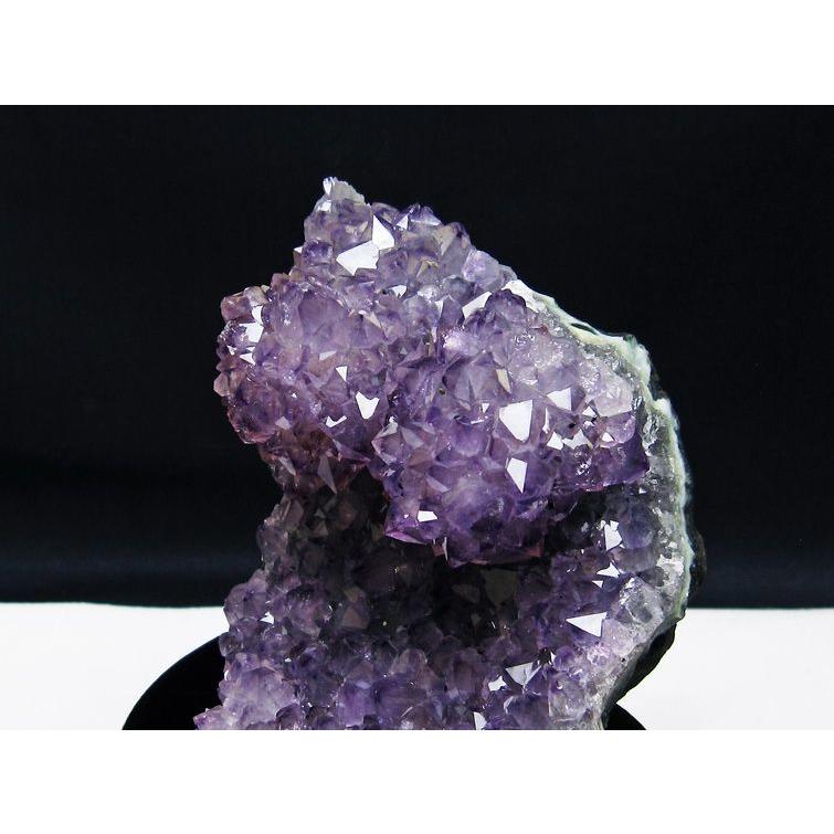 クラスター ウルグアイ産 アメシスト 原石 Amethyst 台座付属 ファントム 花型 一点物 【ファセット】 送料無料 182-5529