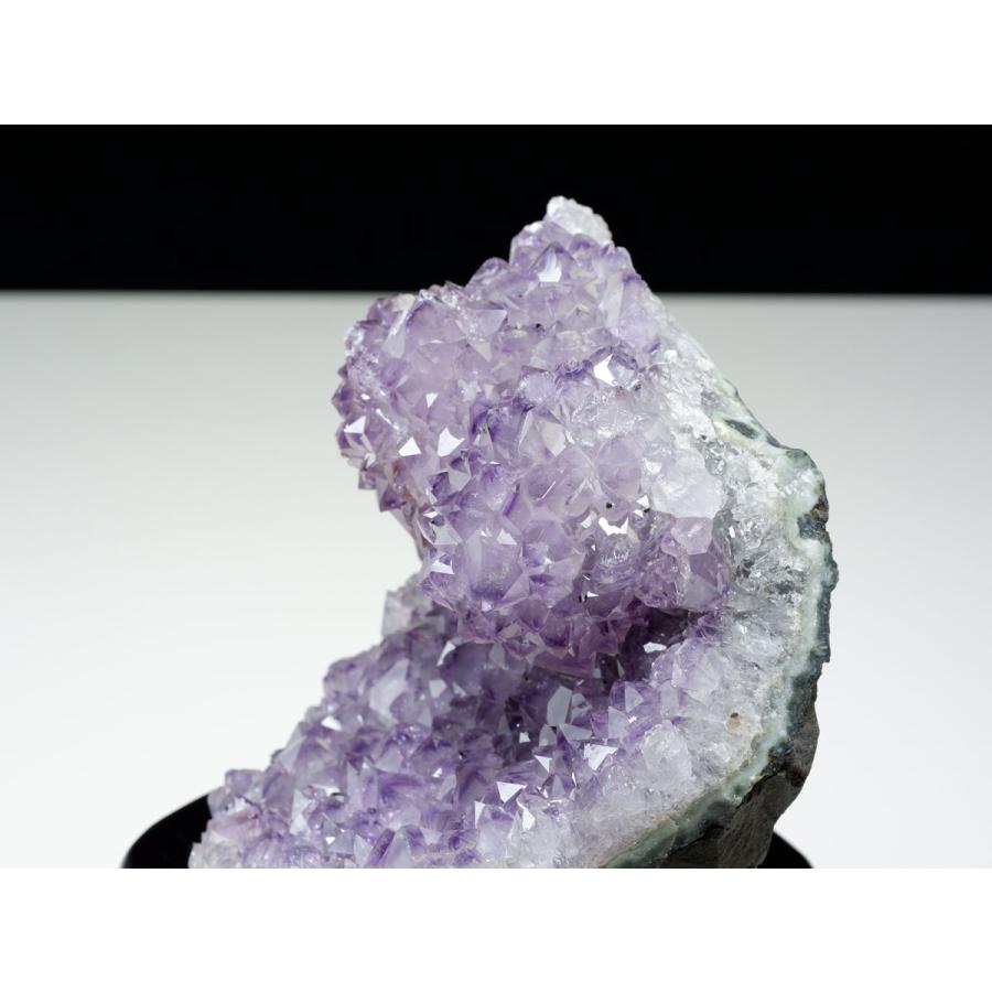アメジスト クラスター ウルグアイ産 アメシスト 原石 Amethyst 台座付属 ファントム 花型 一点物 送料無料 182-5529_5