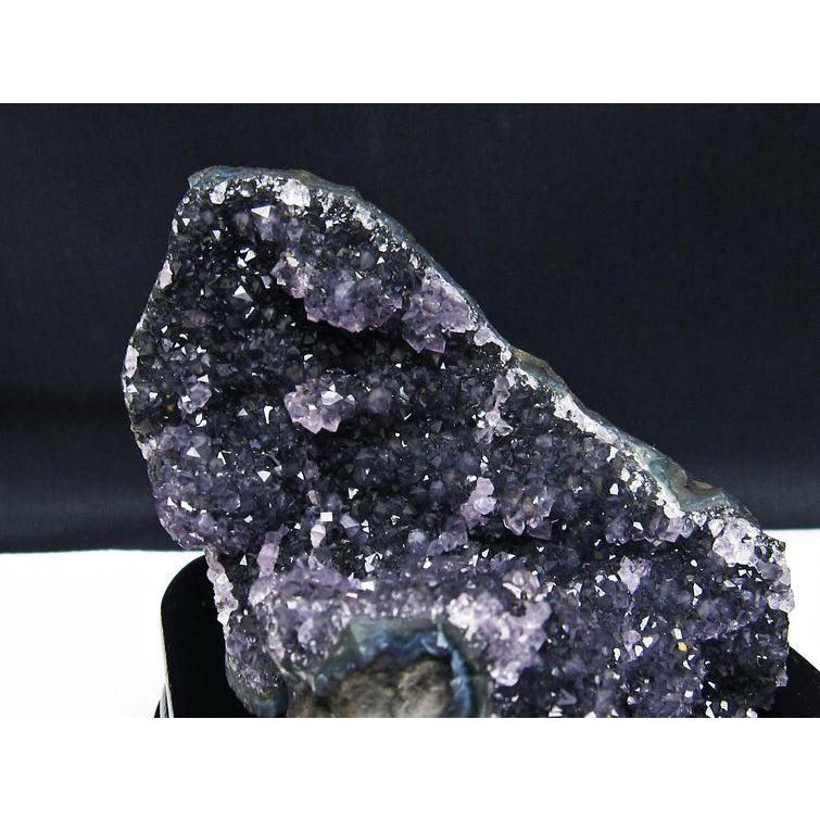アメジスト クラスター ウルグアイ産 アメシスト 原石 Amethyst 台座付属 花型 一点物 送料無料 182-5533_3