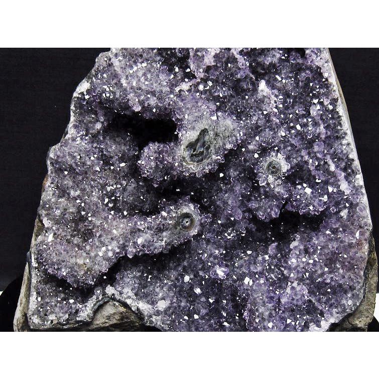 1.9Kg アメジスト クラスター ウルグアイ産 アメジスト 原石 amethyst 台座付属 花型 一点物 [送料無料] 182-6478_3