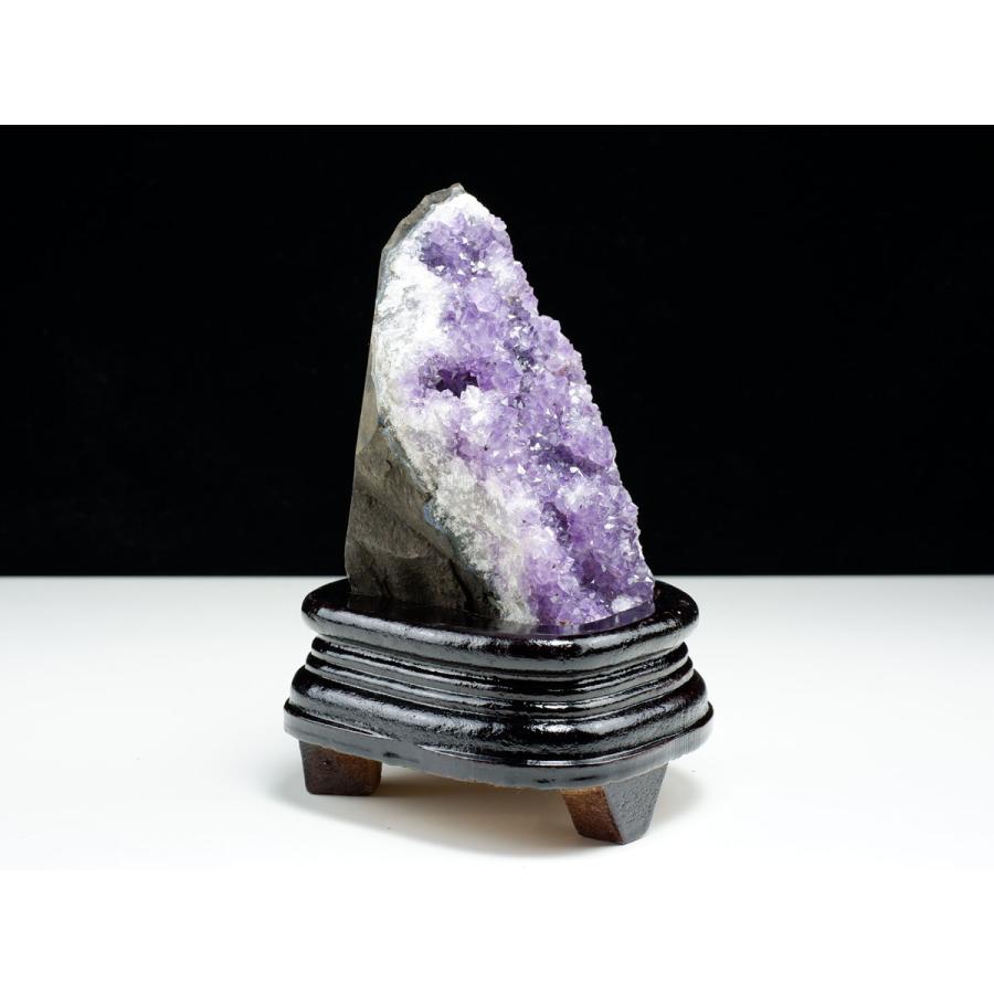 アメジスト クラスター ウルグアイ産 原石 amethyst 台座付属 花型