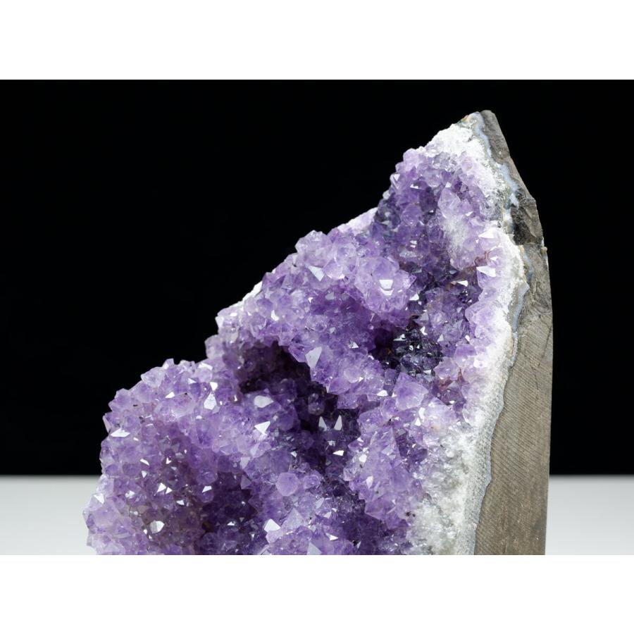 アメジスト クラスター ウルグアイ産 原石 amethyst 台座付属 花型