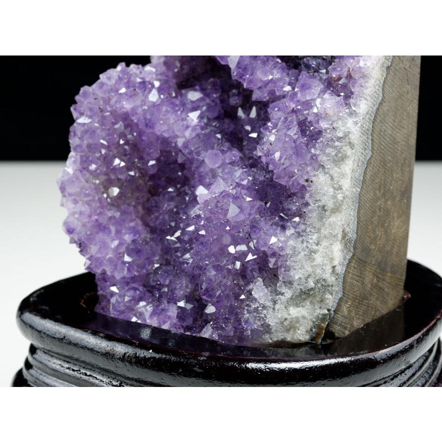 アメジスト クラスター ウルグアイ産 原石 amethyst 台座付属 花型