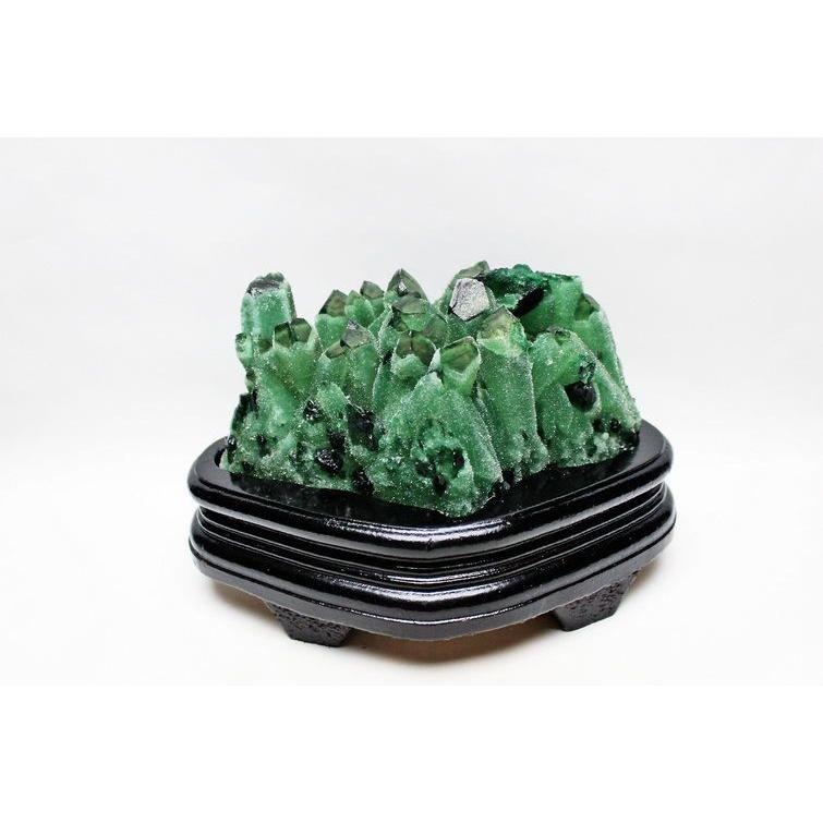 1.1Kg 緑水晶 クラスター 送料無料 一点物 182-66 : 天然石