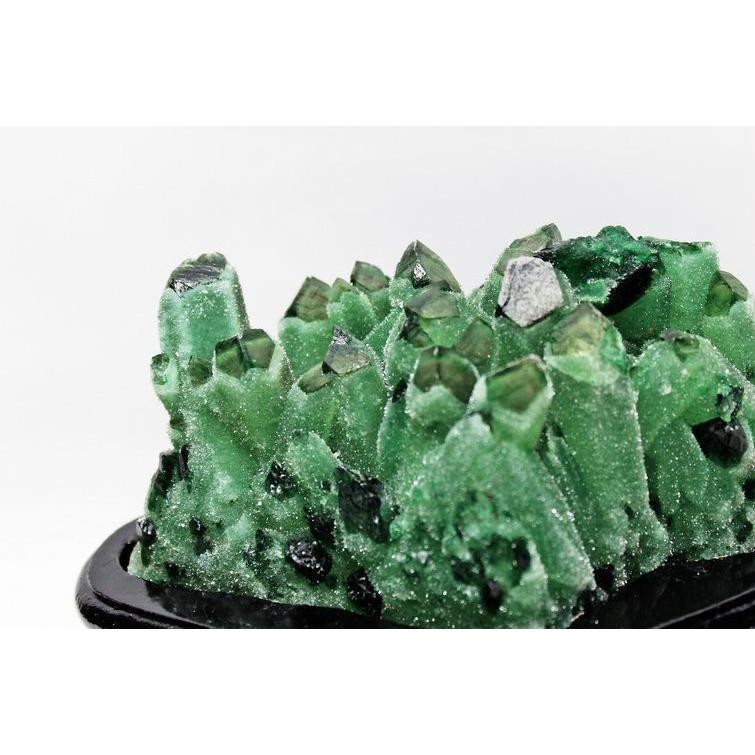 1.1Kg 緑水晶 クラスター 送料無料 一点物 182-66 : 天然石