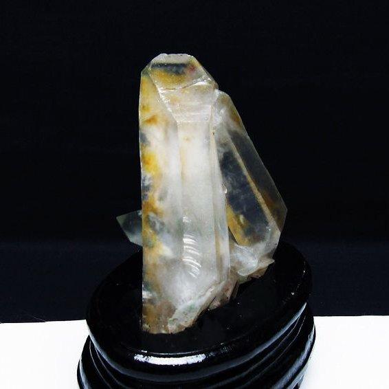 水晶 クラスター 原石 マダガスカル産 台座付属 一点物 182-6744