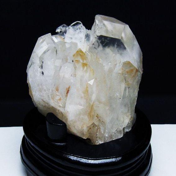 水晶 クラスター 原石 マダガスカル産 台座付属 一点物 [送料無料] 182