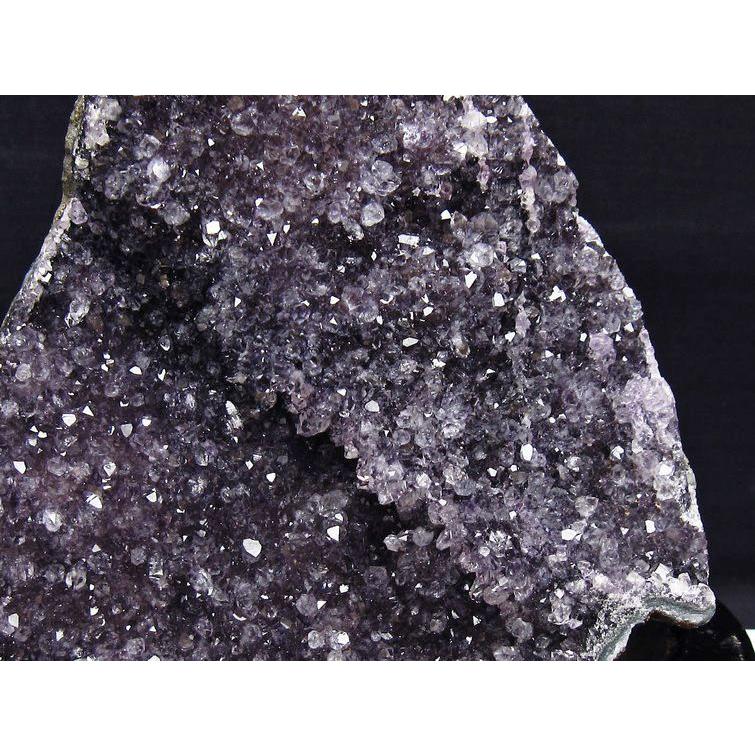 1Kg アメジスト クラスター ウルグアイ産 原石 amethyst 台座付属 一点