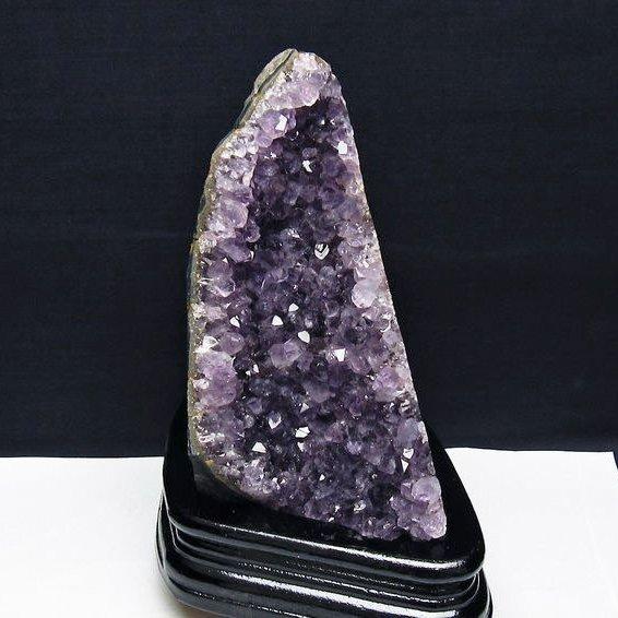 1.4Kg アメジスト クラスター ウルグアイ産 原石 amethyst 台座付属 