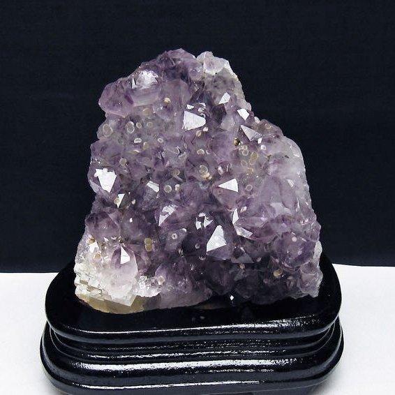 1.2Kg アメジスト クラスター ウルグアイ産 原石 amethyst 台座付属