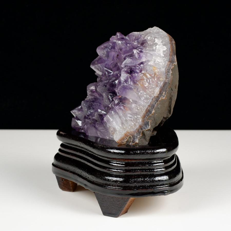 アメジスト クラスター ウルグアイ産 原石 amethyst 台座付属 一点物