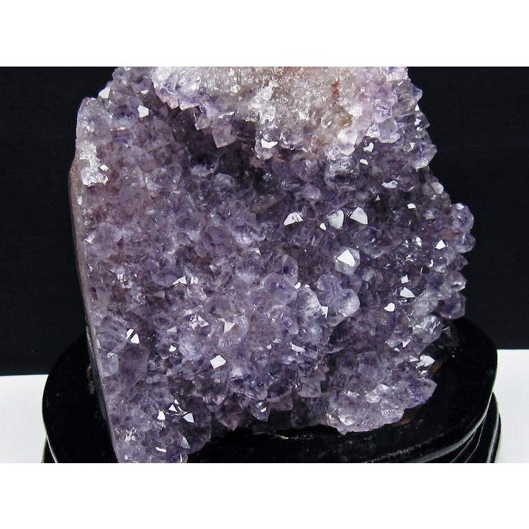 1.8Kg アメジスト クラスター ウルグアイ産 アメジスト 原石 amethyst 台座付属 花型 一点物 [送料無料] 182-7093