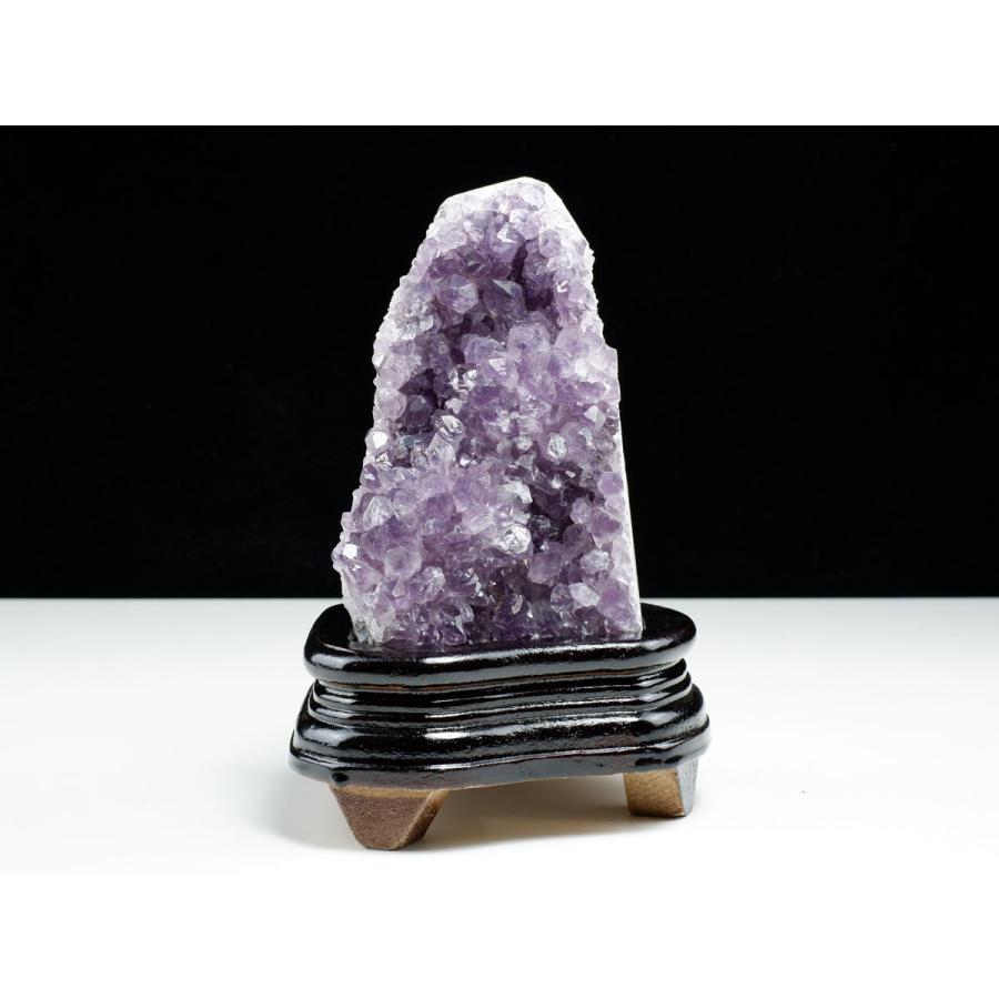 1.2Kg アメジスト クラスター ウルグアイ産 原石 amethyst 台座付属 花