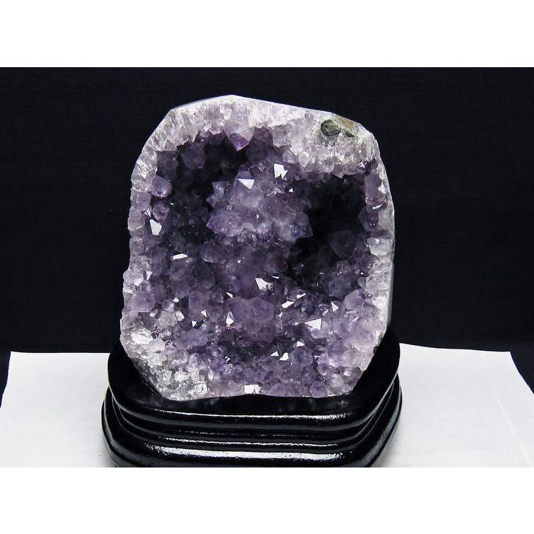 1.5Kg アメジスト クラスター ウルグアイ産 原石 amethyst 台座付属 花 