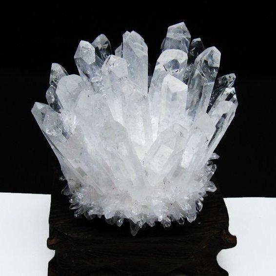 水晶 クラスター 原石 置物 台座付属 一点物 182-7209 : 天然石