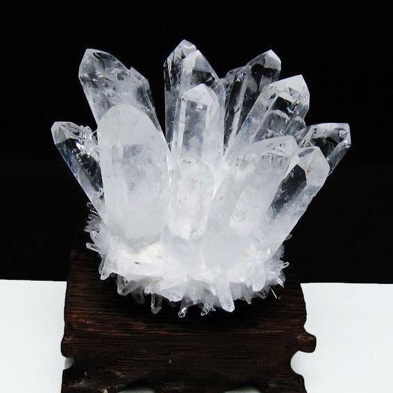水晶 クラスター 原石 置物 台座付属 一点物 182-7312 : 天然石
