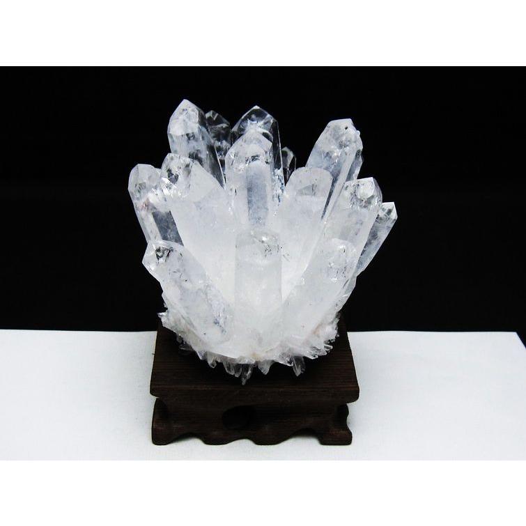 特大水晶クラスター　原石置物　台座付き 水晶 クラスター 原石 置物 台座付属 一点物 182-7341 : 天然石