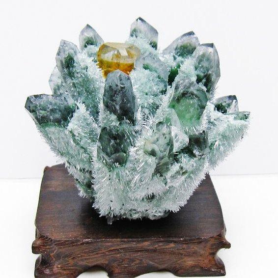 開運 水晶柱 クラスター 緑クラスター入り 特大 天然石 パワーストーン 開運 水晶柱 クラスター 緑クラスター入り 特大 天然石 パワーストーン