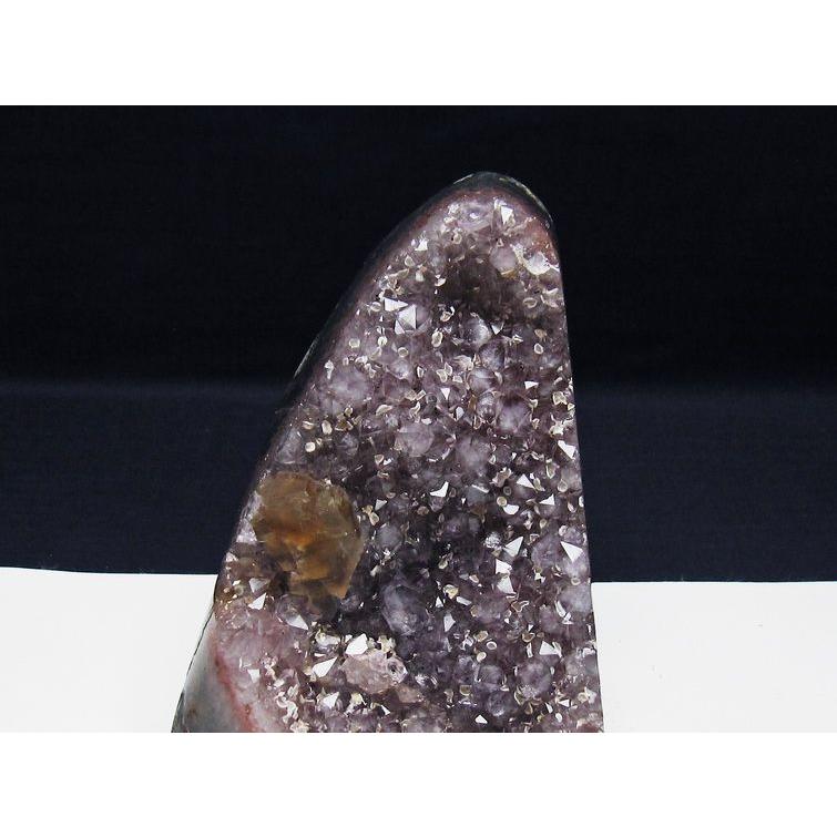 アメジスト クラスター ウルグアイ産 カルサイト付き 原石 amethyst