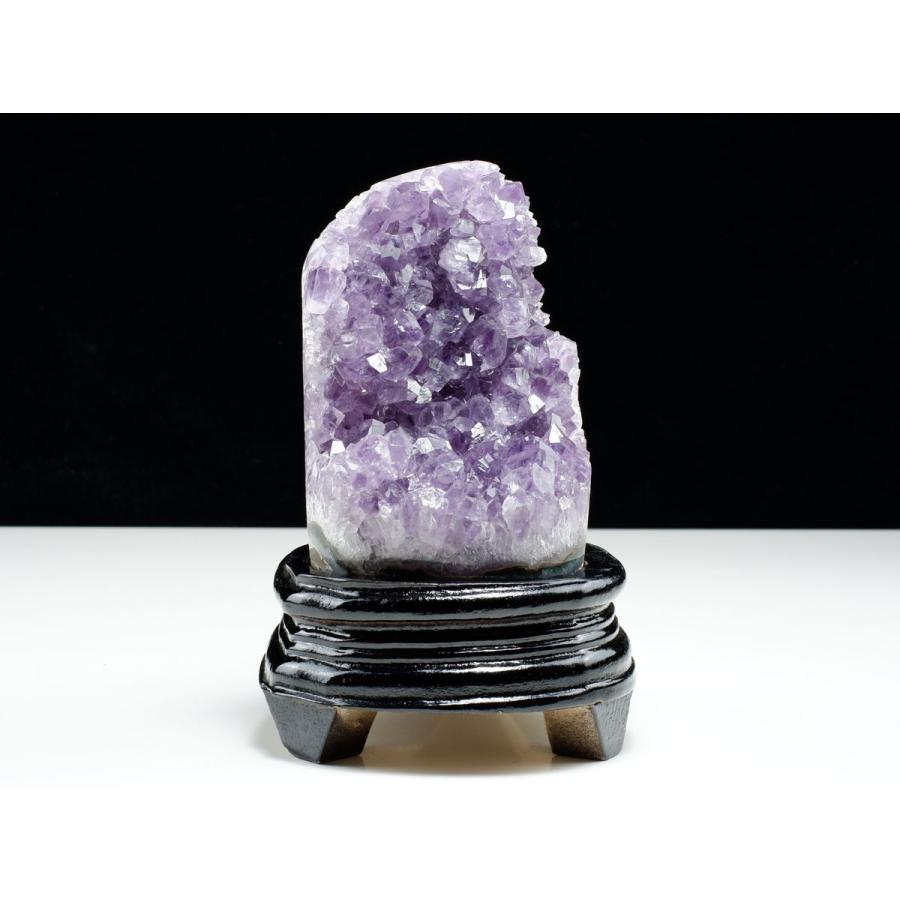 1.3Kg アメジスト クラスター ウルグアイ産 原石 amethyst 一点物 台座付属 送料無料 182-7960_1