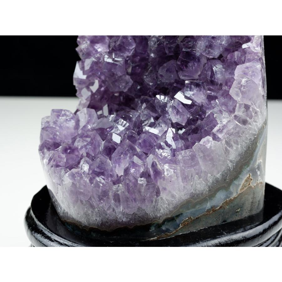 1.3Kg アメジスト クラスター ウルグアイ産 原石 amethyst 一点物 台座付属 送料無料 182-7960_6